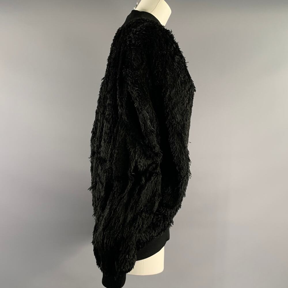 TOM FORD Size S Black Not Listed Textured Faux Fur Zip Up Jacket - Picture 2 of 4